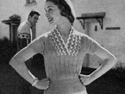 Aqua-Waves-Lace-Yolk-Jumper