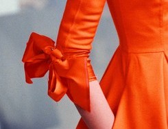 Orange Dress with Bow