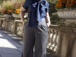 Bow Blouse and Trousers_2