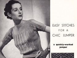 Easy Stitches for a Chic Jumper