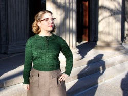 Green Bobble Jumper